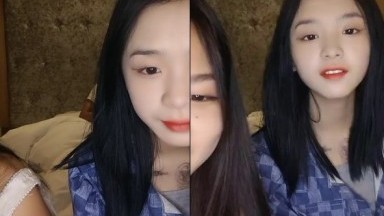 南宁表妹-18岁梦涵 ，梦涵被腹肌哥肏得彻底爽翻，又被内射！ (1)