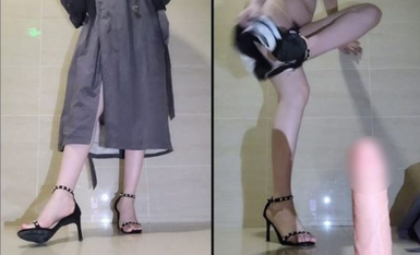 闵儿之闵闵楼道露出自慰