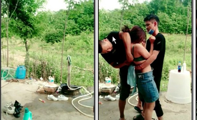 【户外调教勾搭村姑】颜值女神被强上粗暴操B超给力