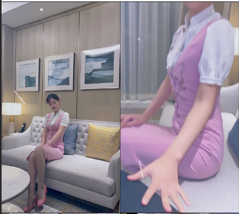 _秀人极品嫩模『唐安琪』最美空姐降临『吉祥航空』闪现露点 第一人称享受安琪 高清1080P版