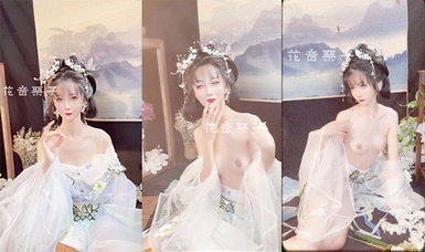 【高端絕美❤️私拍】超火爆網紅喵小吉黃金拍檔金魚kinngyo新作《蒼梧瑤》畫風美到爆炸 酥乳小穴誘人至極 (2)