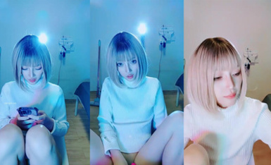 短發可愛網紅臉女神 丁克夫 (2)