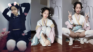 04年身材苗條小姐姐【胡椒仔】露臉高價定製，各種COSER粗大道具自慰，新娘子妝扮臉逼同框坐插 合集（3）