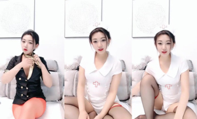 高顏值極品大奶主播 糖寶 多場合集 (4)