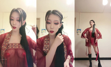 新合集~激情舞蹈御姐【鏡寶】長腿黑絲一字馬~超頂誘惑騷舞~ (8)