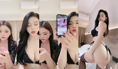 高段位氣質御姐【功夫不好不要找我】姐妹花~連體絲襪~大奶晃動~絲襪騷腳 (11)