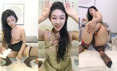 【糖寶】女神御姐絲襪美腿 黃瓜茄子抽插自慰 (8)