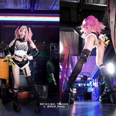 B站【Yiko濕潤兔 咬一口兔娘】最新『妮可三百窟』 Shake it 雙視角騷舞 SM捆綁 很頂