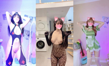 推特極品福利姬，可甜可鹽女神【小仙雲】最新9月新番，各種情趣制服裸舞漸變，道具紫薇，滿滿擼點 (1)