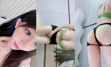 頂級綠播女神【小漁兒】太美了顏值秒殺明星性感誘惑到爆，完美的身材又大又軟的絕世美乳和名器美穴一線天，罕見的完美尤物 (4)