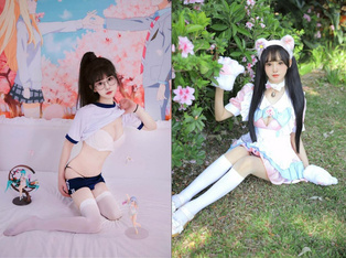 推特可欲可甜COS嫩妹，上海深圳美少女【吸醬】線下可約各種性服務自拍 (1)