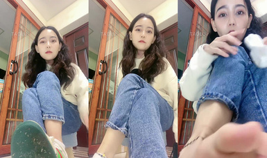 高顏值絲足御姐@豆滿月 辱罵榨精作合集 (5)