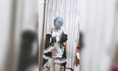 不甜 戴口罩的cosplay妹子，素人感還是挺強的，擼點也有，值得一看 (4)