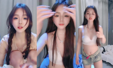 2025年3月最新，抖音網紅女神下海【小饞貓】好美啊，絕對讓你一眼愛上，真是個超級反差的極品尤物，嫩的很全脫 (3)