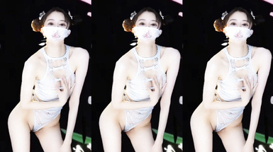 網易CC騷主播【白妖妖】土豪萬元定製騷舞。大膽露逼，道具自慰 (14)