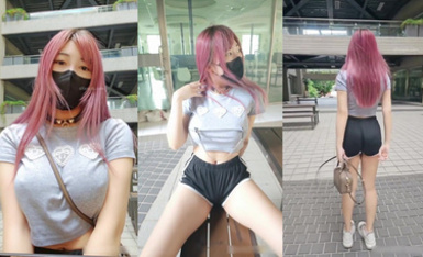 ❤️小小Q｜羞恥露出_好熱的下午_激凸與隔衣乳夾