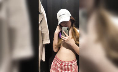 鴨舌帽美女車內口交，逛街露出，試衣間裸體 (5)