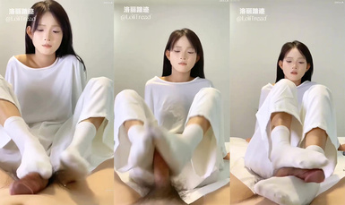 【洛麗踏跡_LoliTre2d】第一視角體驗精神小妹白襪足交
